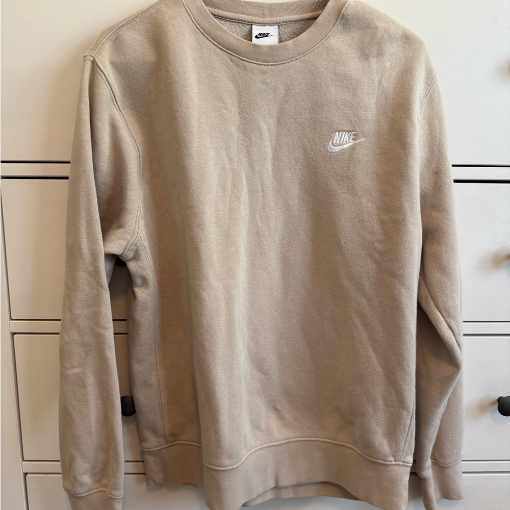 Beige Nike Crewneck
